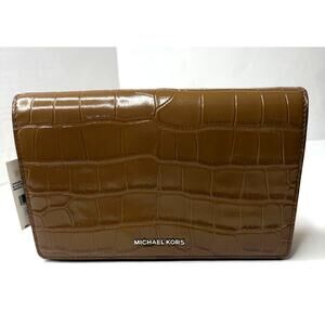 Michael Kors Jet set crossbody clutch driftwood  brown Missing Crossbody Strap
